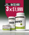 PACK volumen (Isowhey, Creatina y Citrulina Malato)